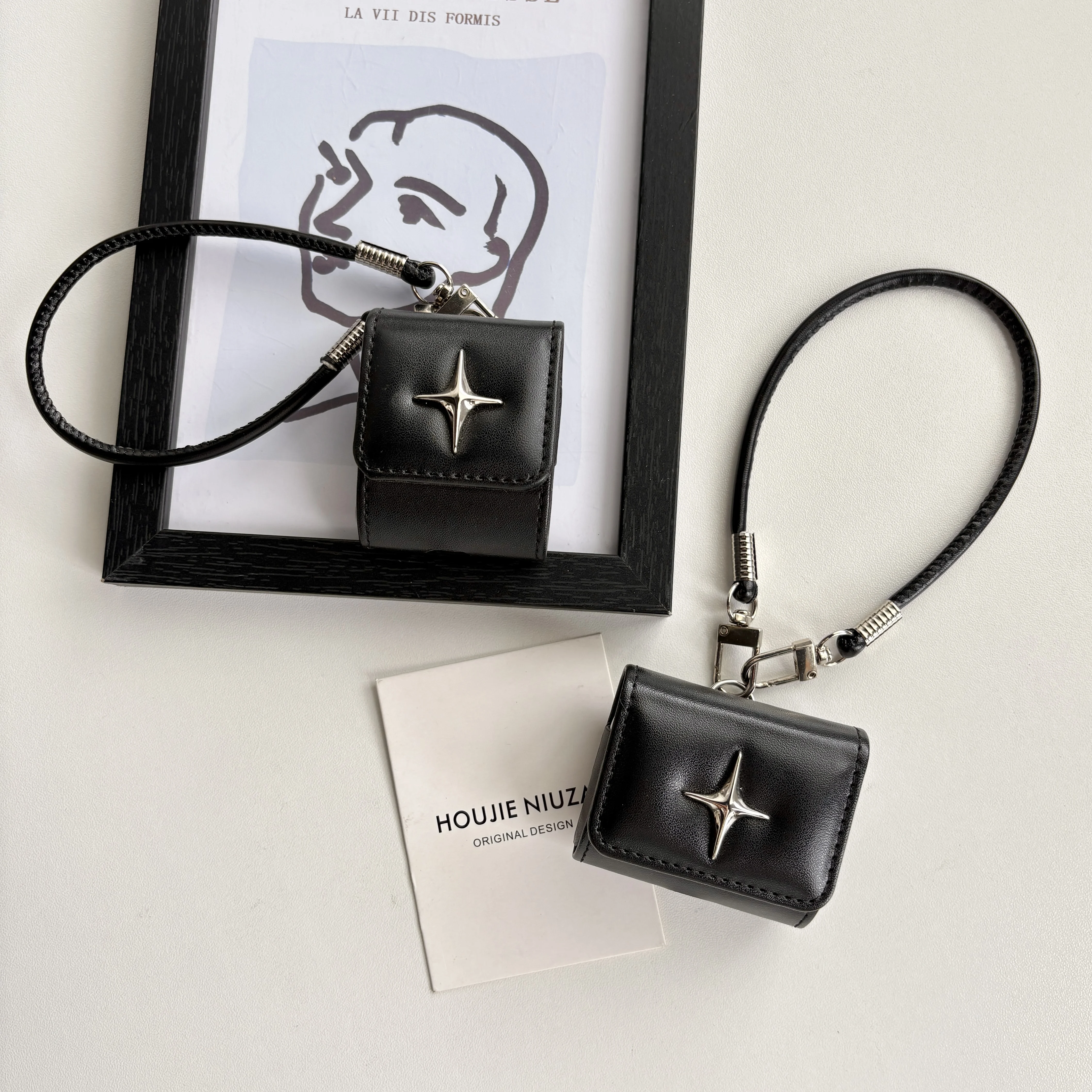 حافظة لهاتف AirPods 1 2 3 4 Pro 2 Pro 3 على شكل نج...