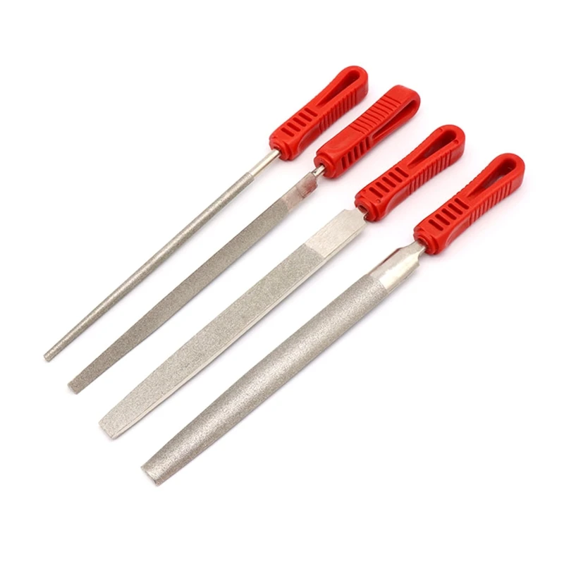 

4 Pcs/set Diamond Needle File Set Mini Modelling Files- for Metal Glass Stone