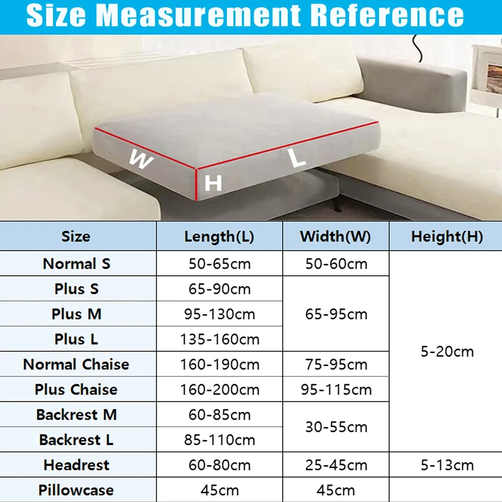 Thicken Jacquard Sofa Covers for Living Room Stretchy Removable Sofa Seat Cushion Covers Chaise Sectional Sofa Protector 3