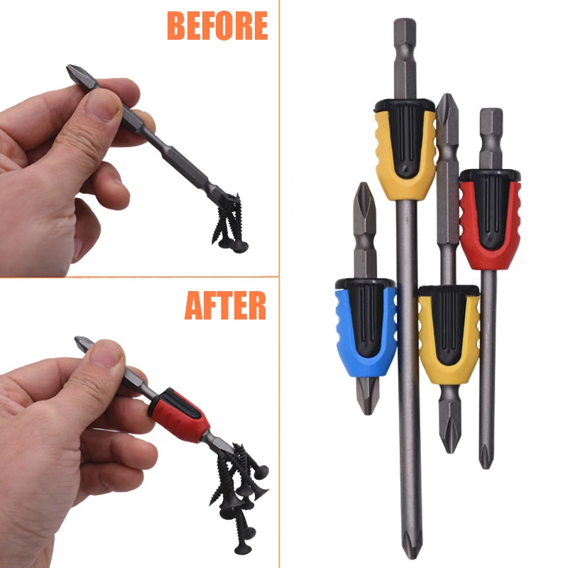 

Screwdriver Bit Magnetic Ring 2 In 1 Magnetizer Demagnetizer For Electric Screw Bit 1/4'' Shank Magnetic Ring