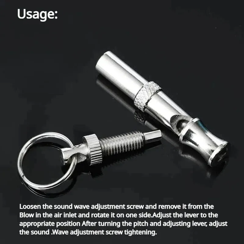 Ultrasonic Dog Training Whistle Stop Barking Device Silent Training Flute Puppy Behavior Control Keychain Pet Supplies