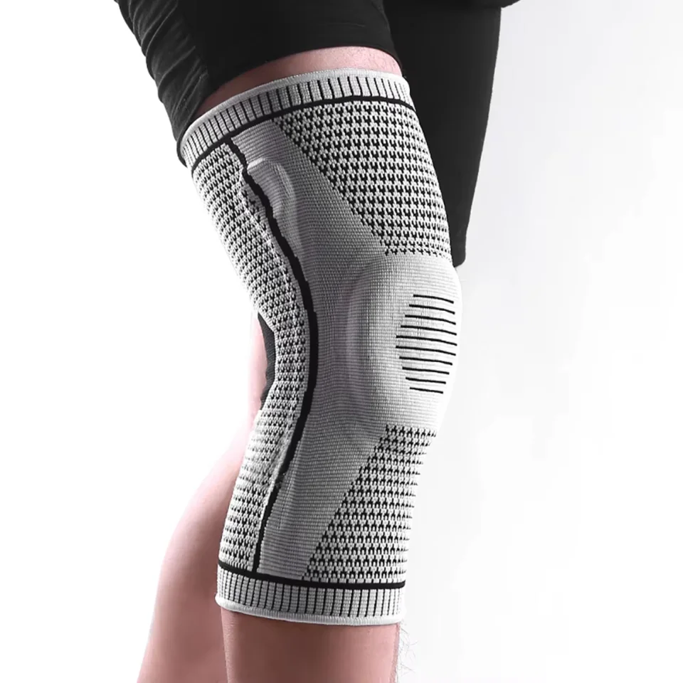 Silicone Compression Knee Braces for Sports Support