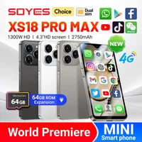 World Premiere SOYES XS18 Pro Max  Mini Smartphone 4.3" Global 4G Android8.1 With 2750mAh Battery Facial Recognition GPS Small 1