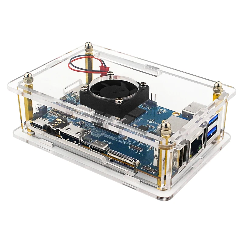 

Orange Pi 5 8GB RK3588S 8-Core 64-Bit PCIE Module External WiFi BT Gigabit Ethernet Optional Power Supply Acrylic Heatsinks