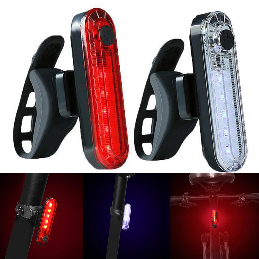 

Bike Tail Light LED Bike Front Rear Light Bicycle Waterproof USB Highlight USB Charging MTB Riding Cycling Tail Lamp Bke Light