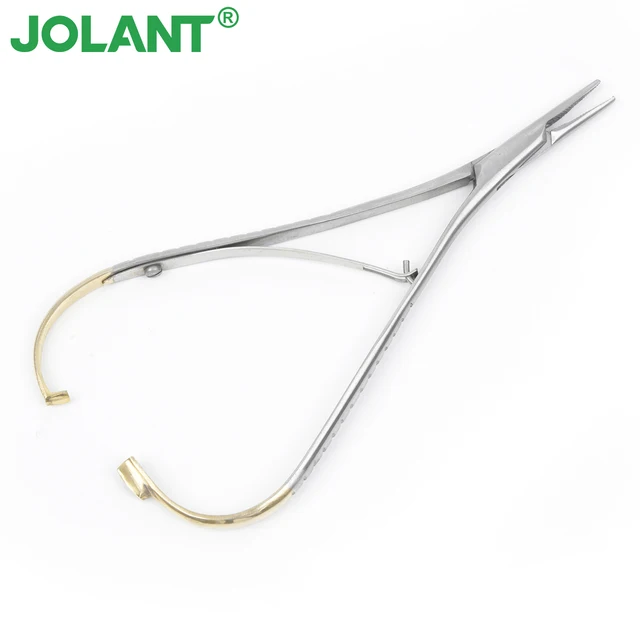 1PC JOLANT Dental Needle Holder Tweezers Orthodontic Instrument Dentistry Product Stainless Steel Mathieu Needle Holder