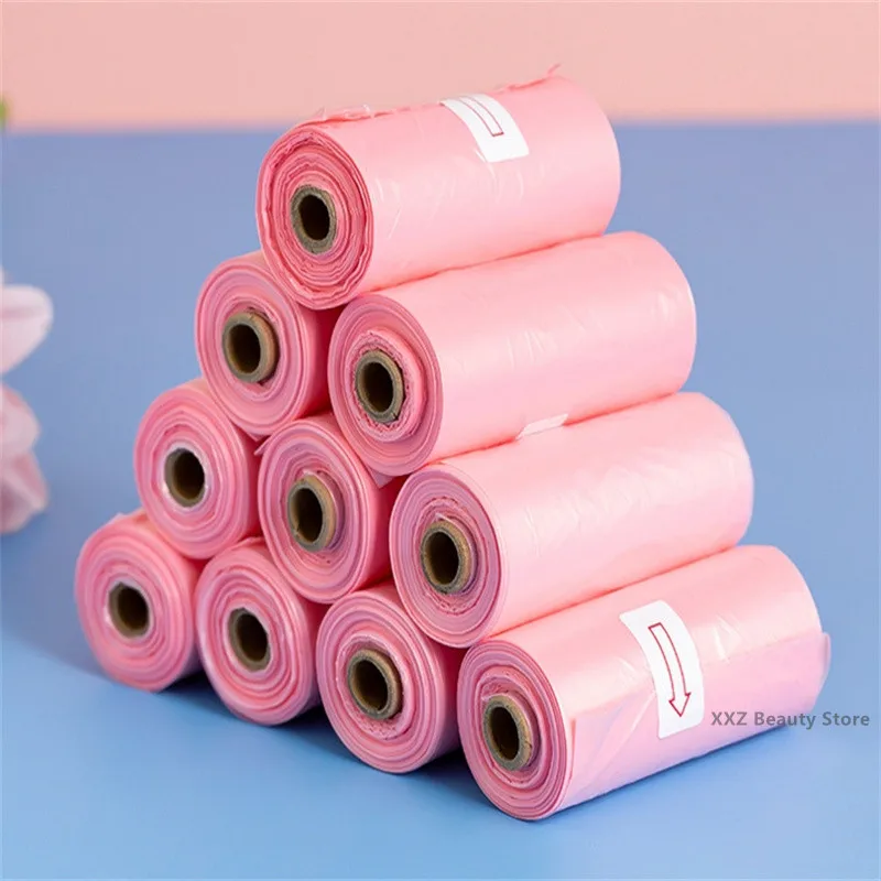 1/5/10 Rolls Biodegradable Pet Supplies Dog Poop Bags For Waste Refuse Cleanup Puppy Cat Pooper Scooper Bag Rolls Outdoor Clean 5