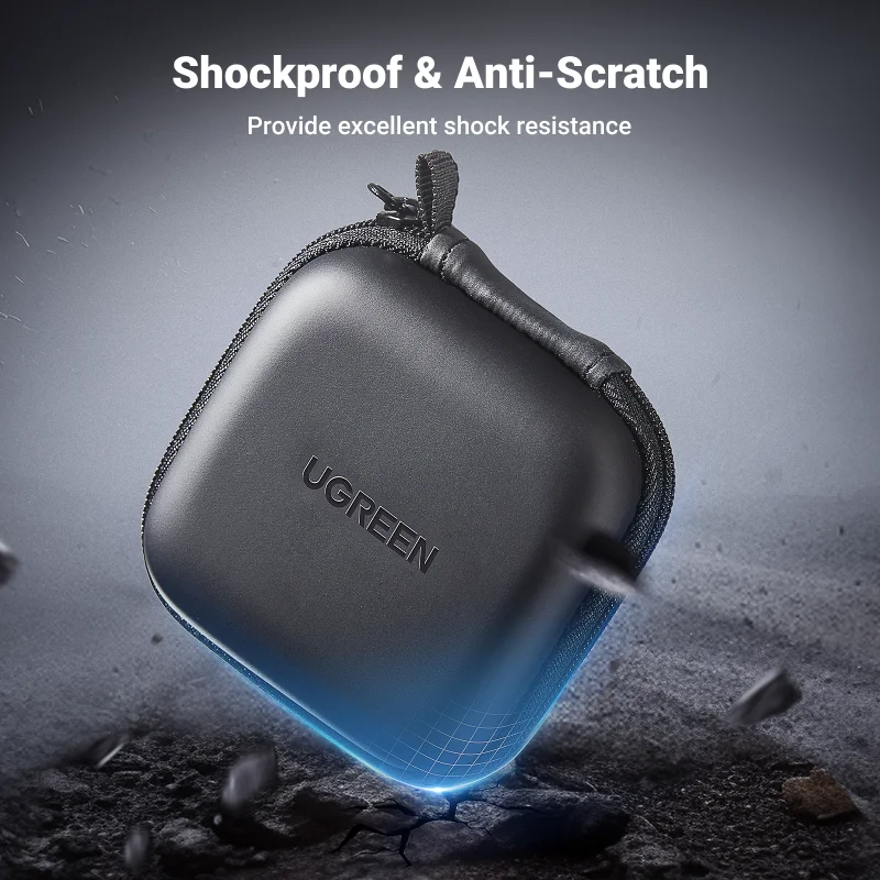 Durable Compact Earphone Accessories Carrying Case