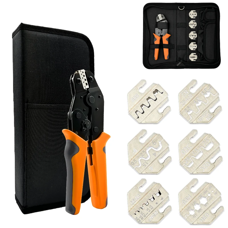 Dupont terminal crimping pliers, interchangeable crimping tools, insulated terminal SN-58B ratchet PH2.0XH2.5JST2.5VH3.96 6