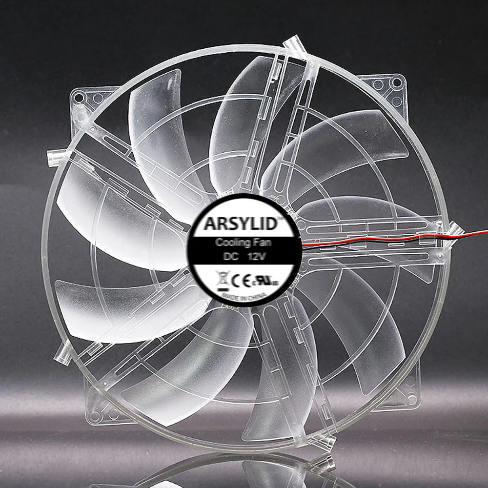 Lâmina Transparente do Quadro com Malha Protetora Ventilador de Refrigeração Silencioso Tamanho Grande Espessura de 220 mm 30 mm 220 cm 22030