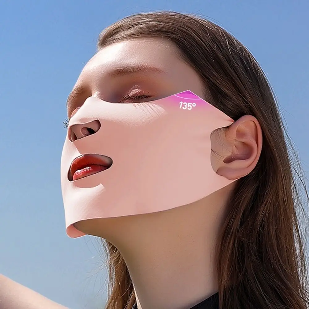 

Летняя женская Солнцезащитная двухслойная маска из вискозы для занятий спортом на открытом воздухе дышащая моющаяся многоразовая маска для лица