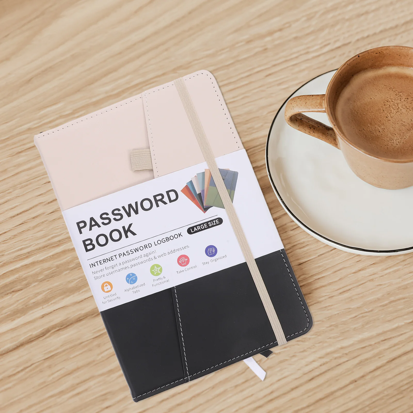 Address Book Alphabetical Code Portable Organizer Books for Seniors Label Office Password Notebook Phone Versatile
