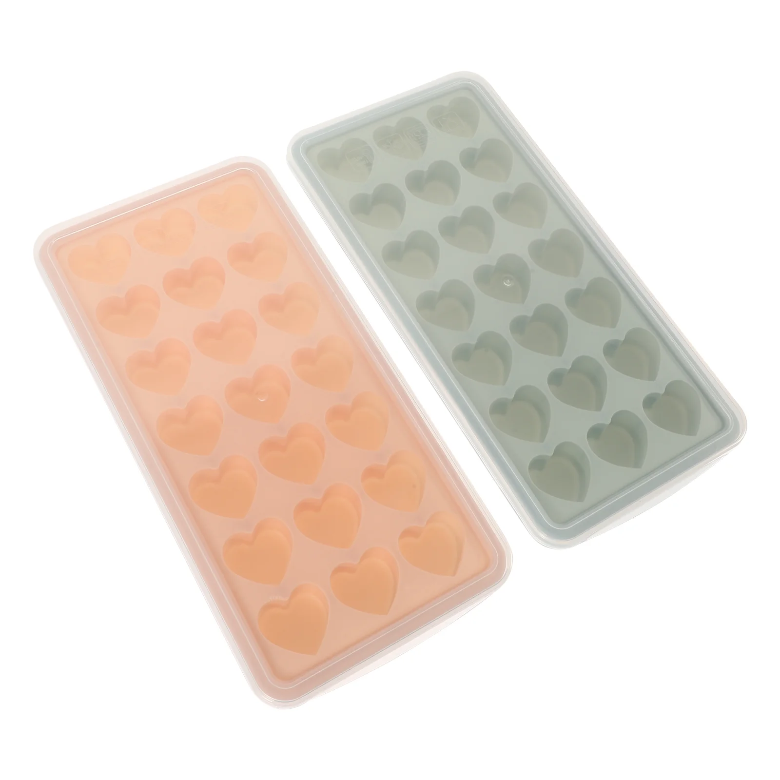 

2pcs Heart Shape Silicone Ice Cube Mold Ice Cube Making Mold Ice Cube Tray Reusable Ice Tray
