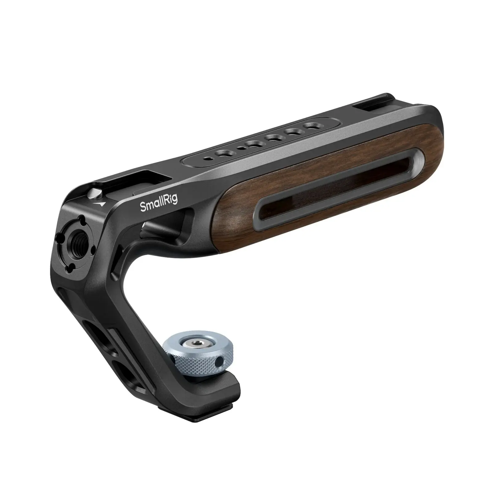 Wooden Top Handle NATO,Cold Shoe,1/4'' ARRI 3/8'' Shooting HandGrip Extend Monit