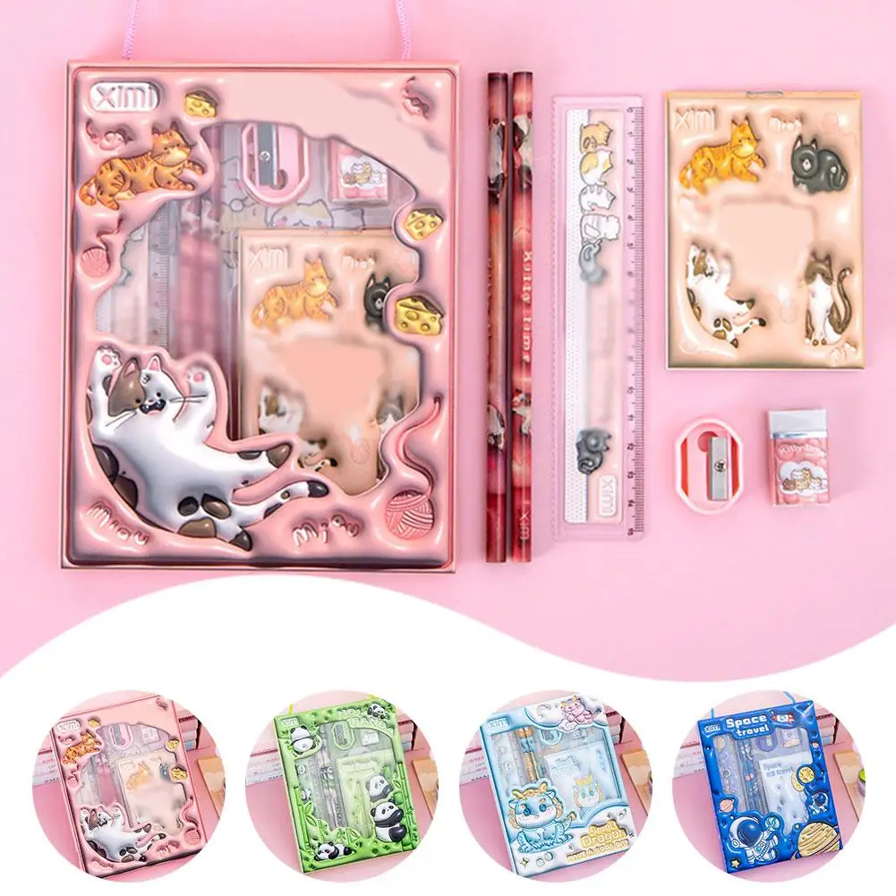 Set Di 6 Matite Spazio Per Bambini - Cancelleria Colorata Per Scuola E Feste