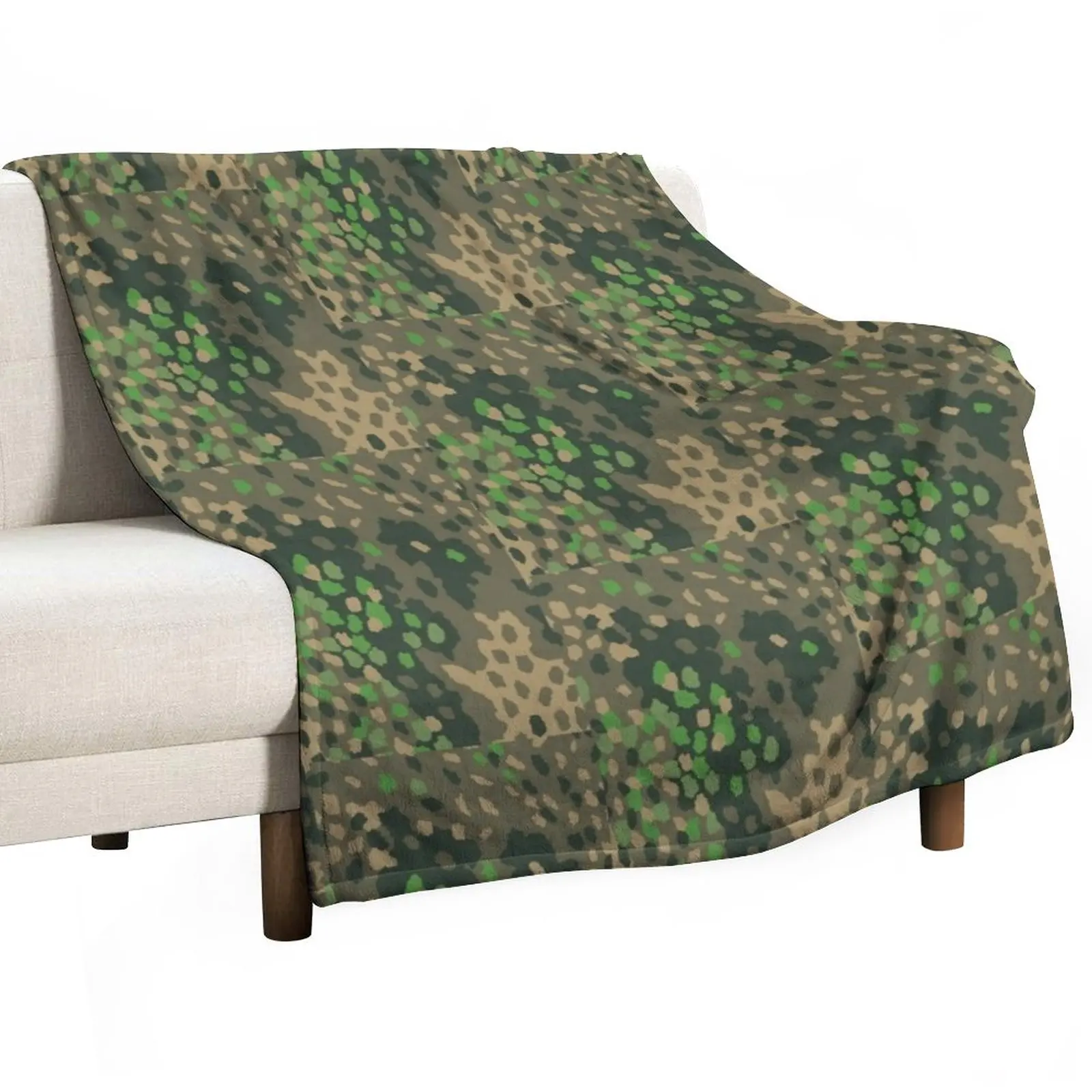 

Dot 44 German WW2 camouflage pattern Throw Blanket sofa Giant Sofa Blanket Luxury Designer Blanket Blankets For Baby