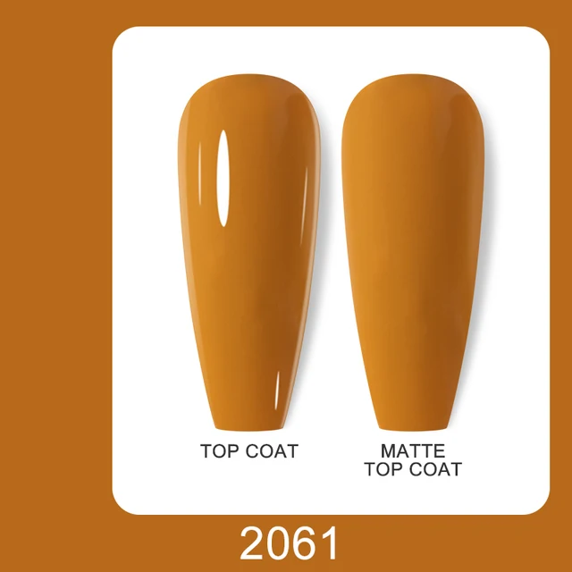 Arte Clavo 15ml Brown Coffee Color UV Gel For Nail Gel Nail Polish Varnish Hybrid Glitter Decoration Base Top Coat Set 2061