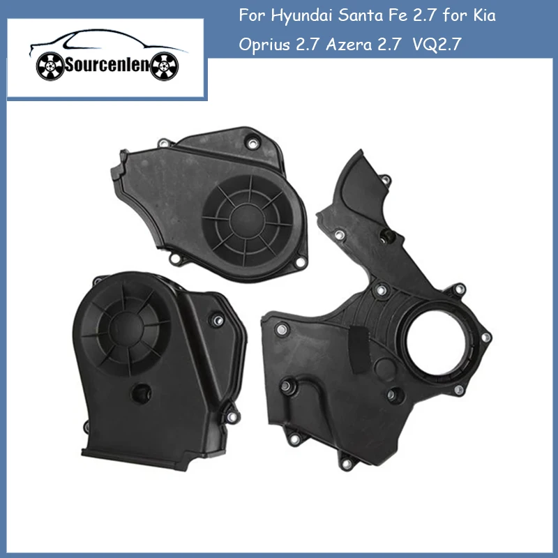 

Genuine 3pcs Timing Cover for Hyundai Santa Fe 2.7 for Kia Oprius 2.7 Azera 2.7 VQ2.7 213503E000 213603E000 213703E000