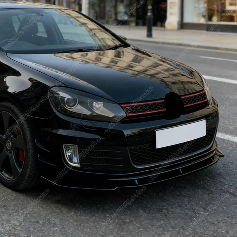 폭스바겐 골프6 MK6 GTI GTD 2009 2010 2011 2012 2013 자동차 프론트 범퍼 립 스포츠 스포일러 ABS 스플리터 바디 개조 키트