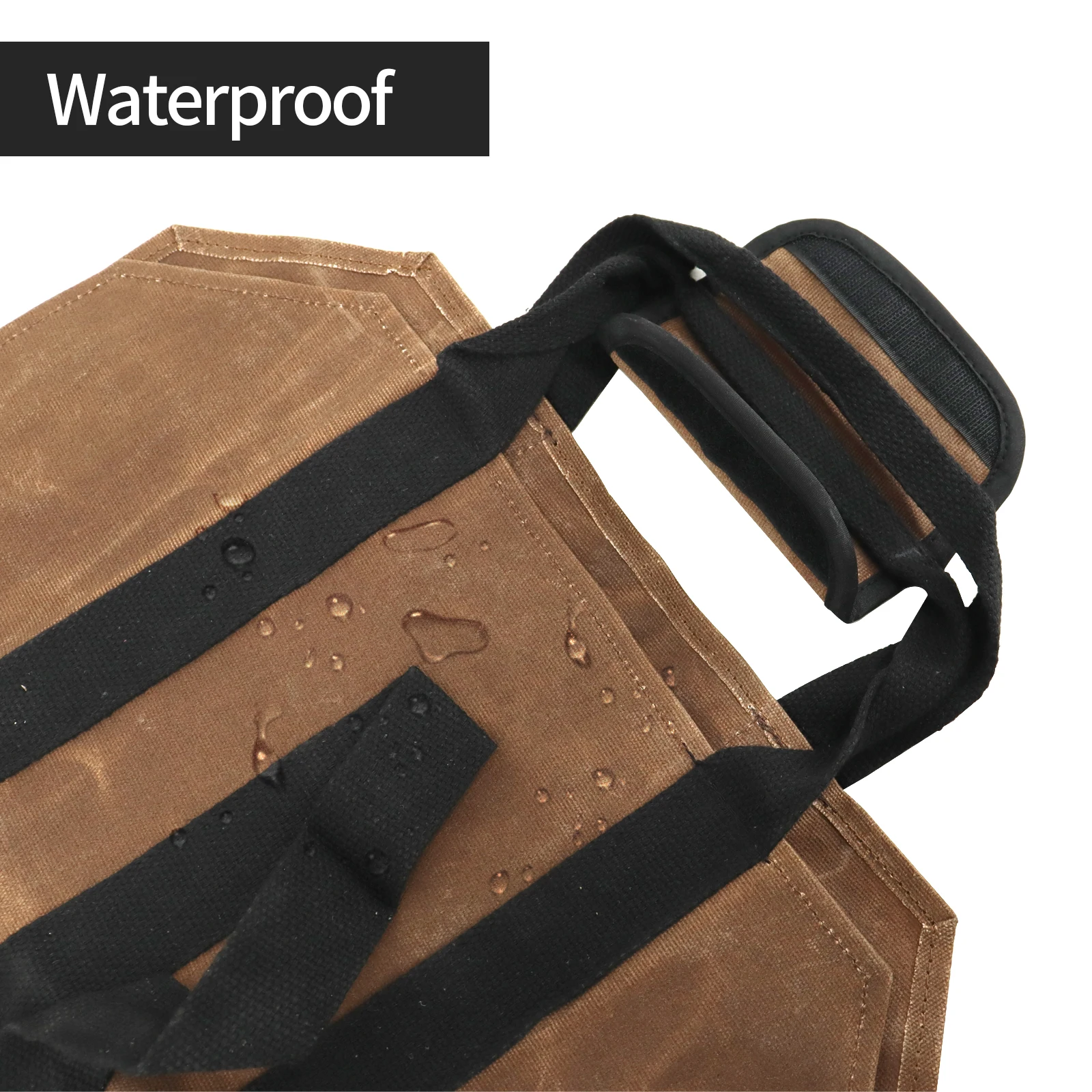 Large Capacity Firewood Storage Bag Waterproof Scratch-resistant Wood Log Carrier Outdoor Camping Firewood Holder Wood Carry Bag