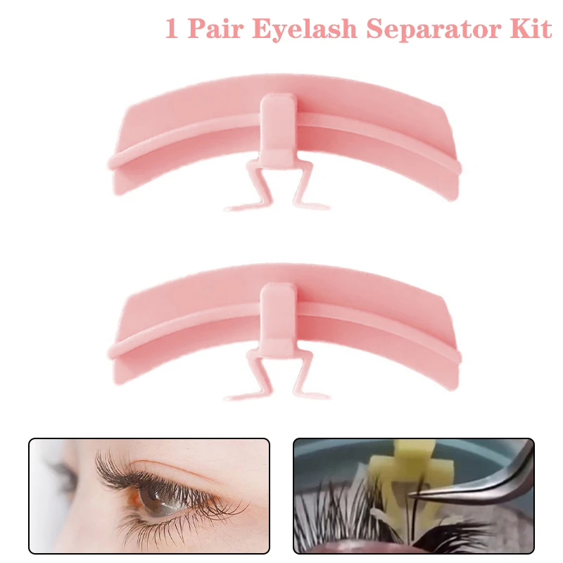 

1 Pair Eyelash Separator For Eyelash Extension Efficient Aid Silicone Pads For Eyelash Grafting For Beginners Professional Tool