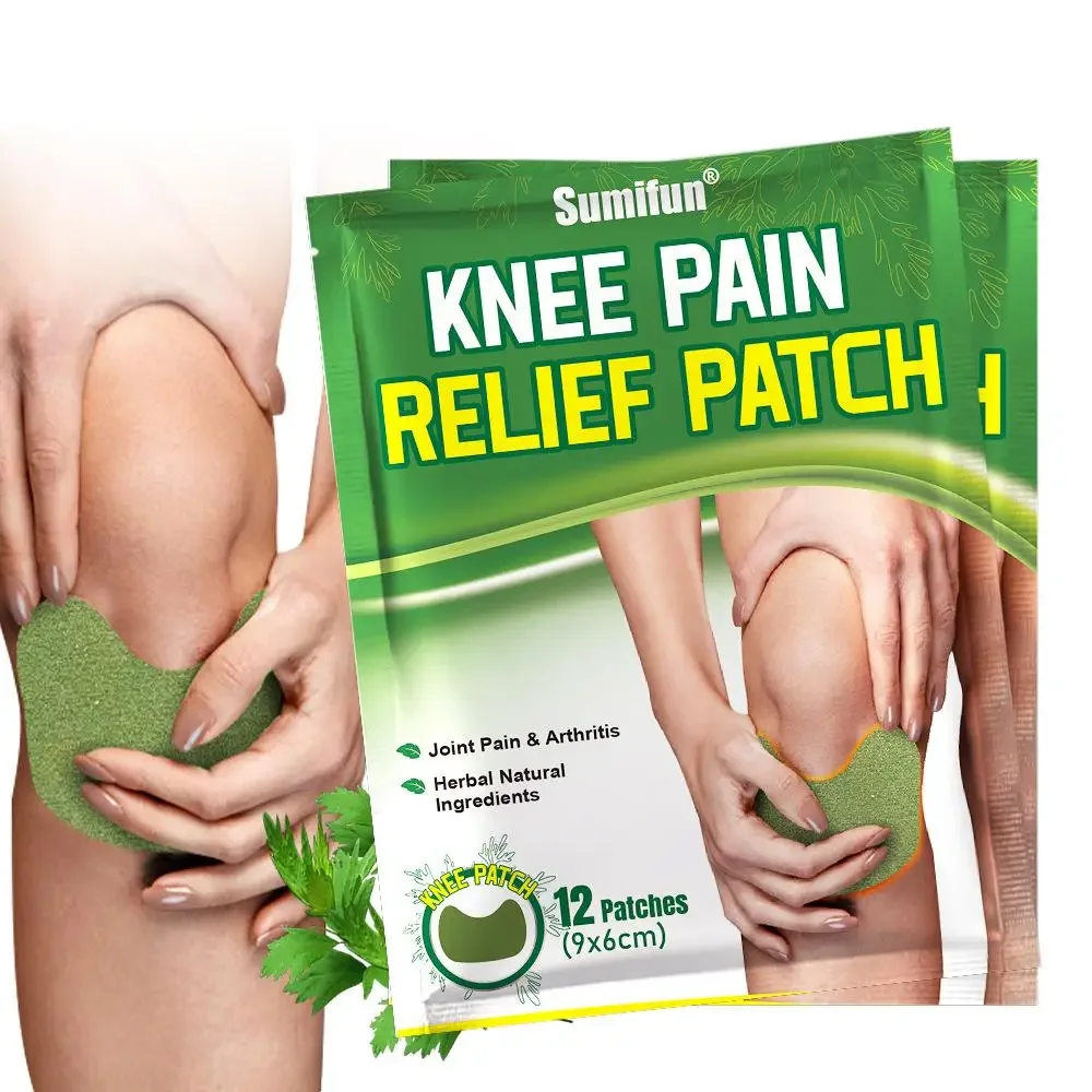 12pcs Knee Plaster Sticker Wormwood Extract Knee Joint Ache Pain Relieving Rheumatoid Arthritis Sprains Patch Body Health Care pain relief patch knee pain relief cream pain relief cream
