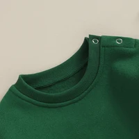 7 Colors Autumn Winter Newborn Baby Boys Girls Warm Rompers Clothing Solid Loose Thicken Long Sleeve Sweatshirts Jumpsuits 4