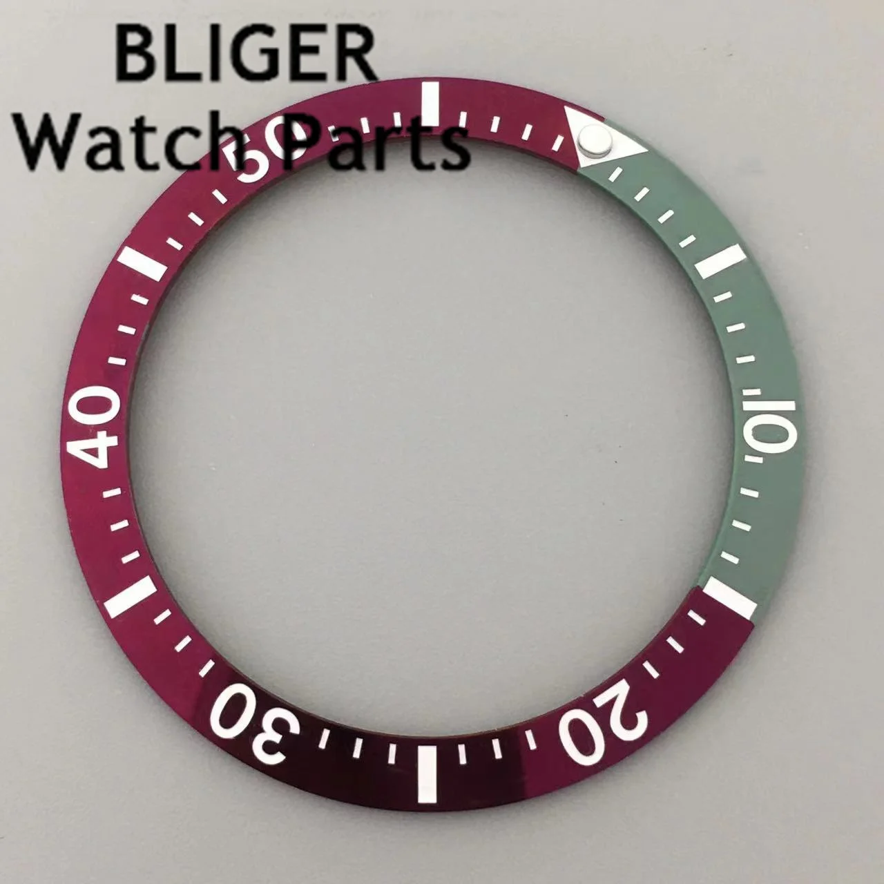 BLIGER 38mm Ceramic Watch Bezel Insert Fit 40mm Watch Case