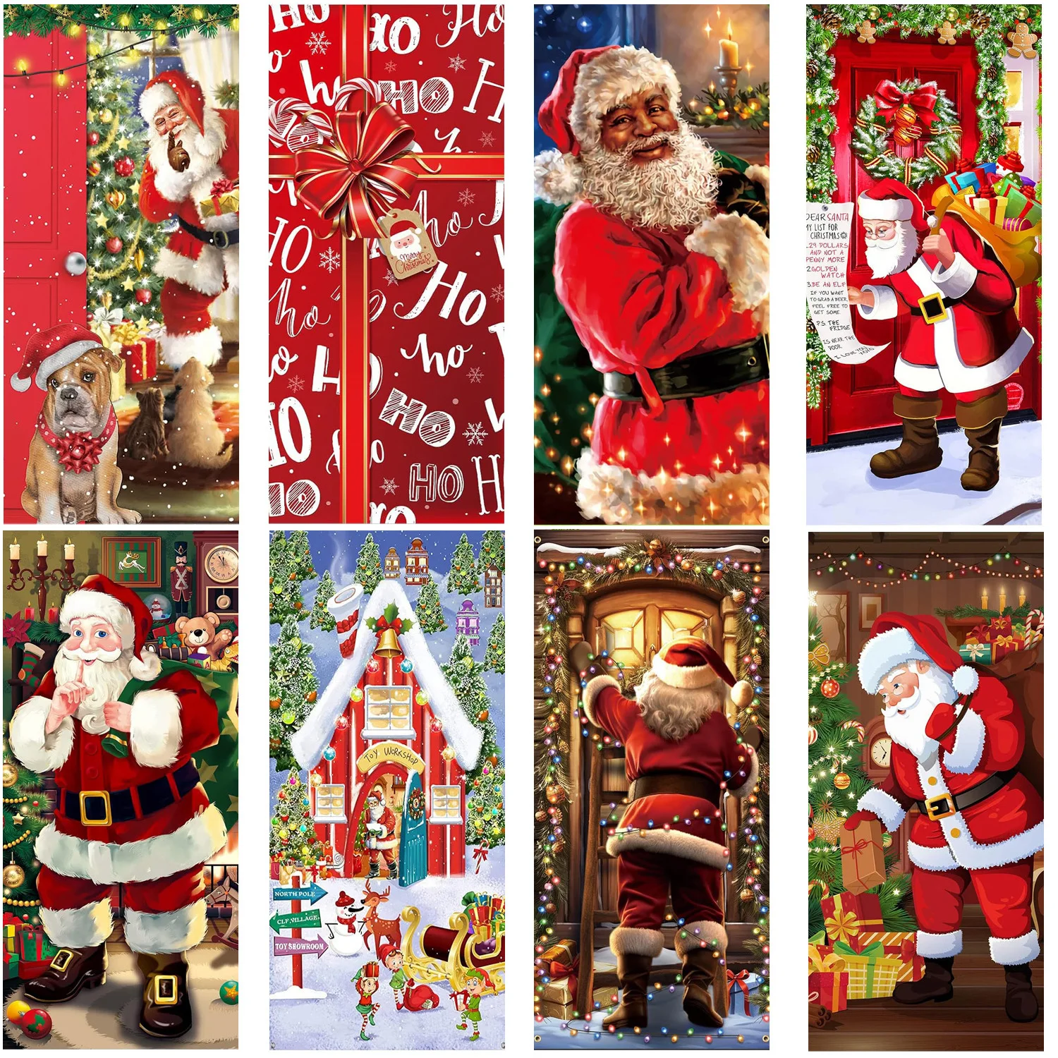 0.9 * 1.8M Christmas Door Cover Party Decoration