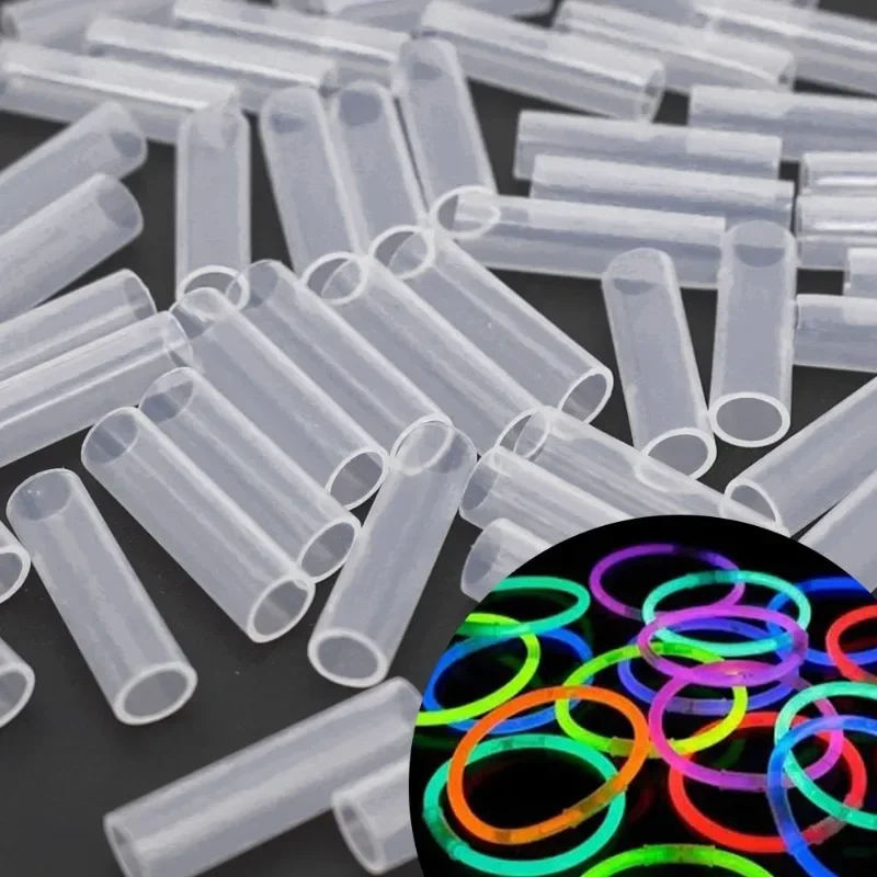 10/100 stücke Leuchtstab Anschlüsse Multi-form Formen Biegen Armbänder Halskette DIY Bunte Leuchtende Stick Party Liefert – Detail 8