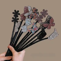 Coréen papillon cheveux chignon fabricant femmes bricolage cheveux Braider outil épingles à cheveux torsion pinces à cheveux filles outils de coiffure accessoires noir 2025 4