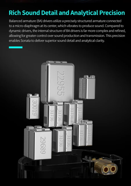 KZA sonataスタンダード有線イヤホンフルセット