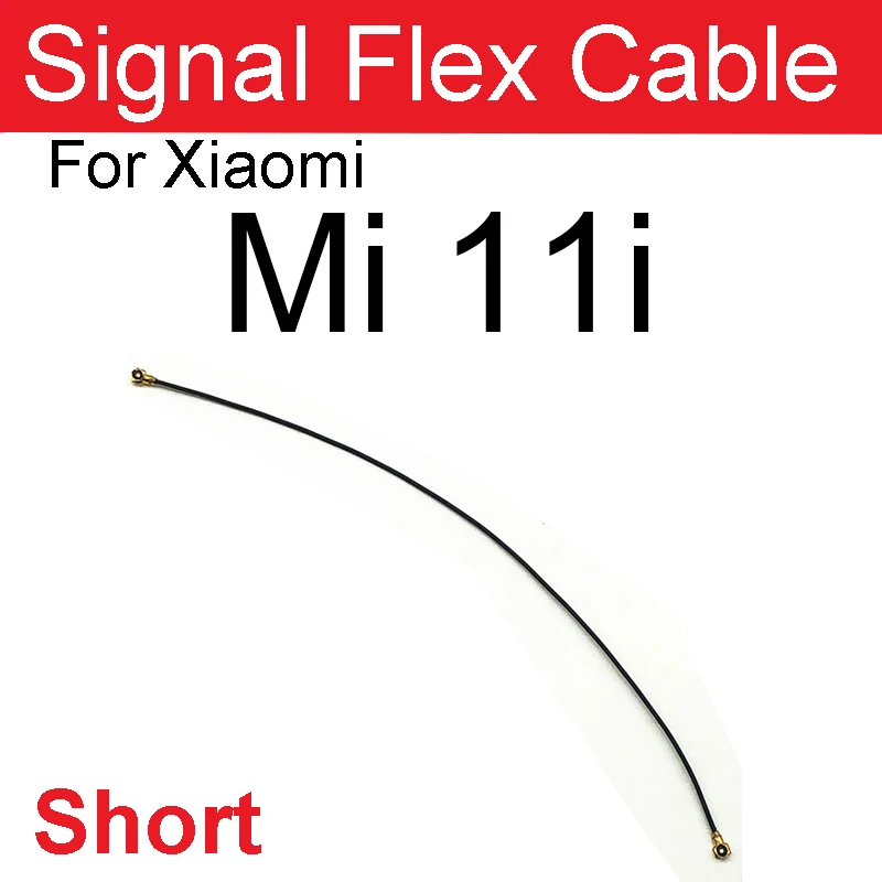 Câble Antenne Coaxial WiFi Pour Xiaomi Mi 11i / Poco F3 - Pièce Neuve, Couleur Noire
