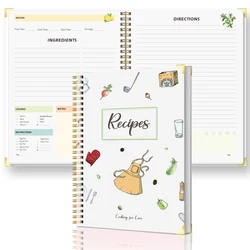 Gourmet Keepsake: Deluxe Hardcover Recipe Journal with Full - Color Pages (White)