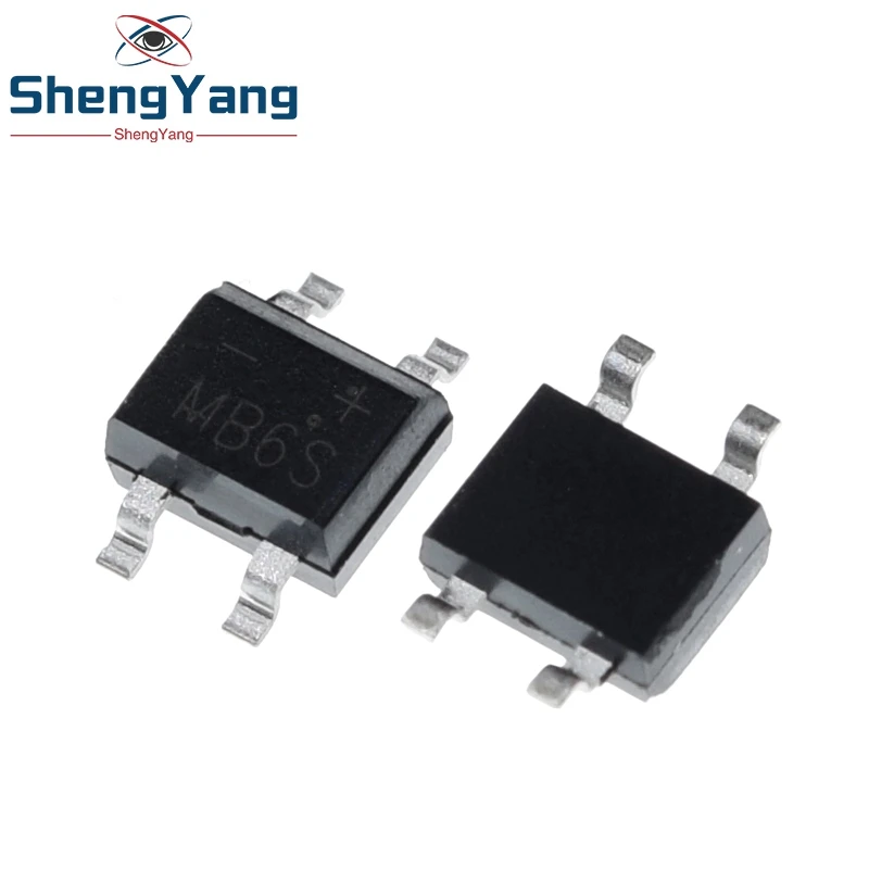 600V 0.5A SOP-4 SMD rectifier diode bridge mb6s TZT 10pcs