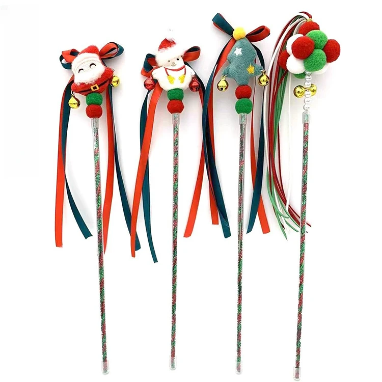 Amaz High Christmas Cat Bite Stick with Bell