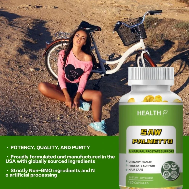 Saw Palmetto Extract 120 Capsules Non-GMO Gluten Free