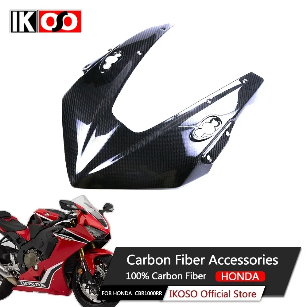 

For Honda CBR1000RR 2017+ Motorcycle Accessories 100% Pure 3K Dry Carbon Fiber Front Upper Fairing Motorbike Modification Casing