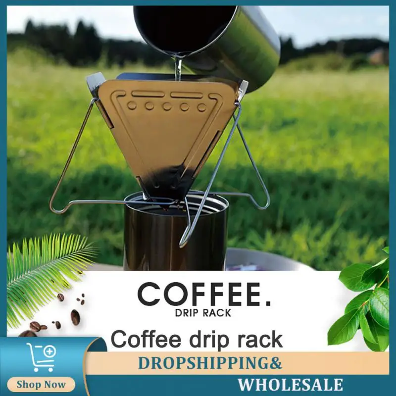 Portable Folding Coffee Drip Rack Hand Punch Coffee Filter Cone Stand