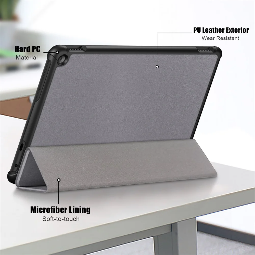 Premium PU Leather Tri-Folding Stand Cover