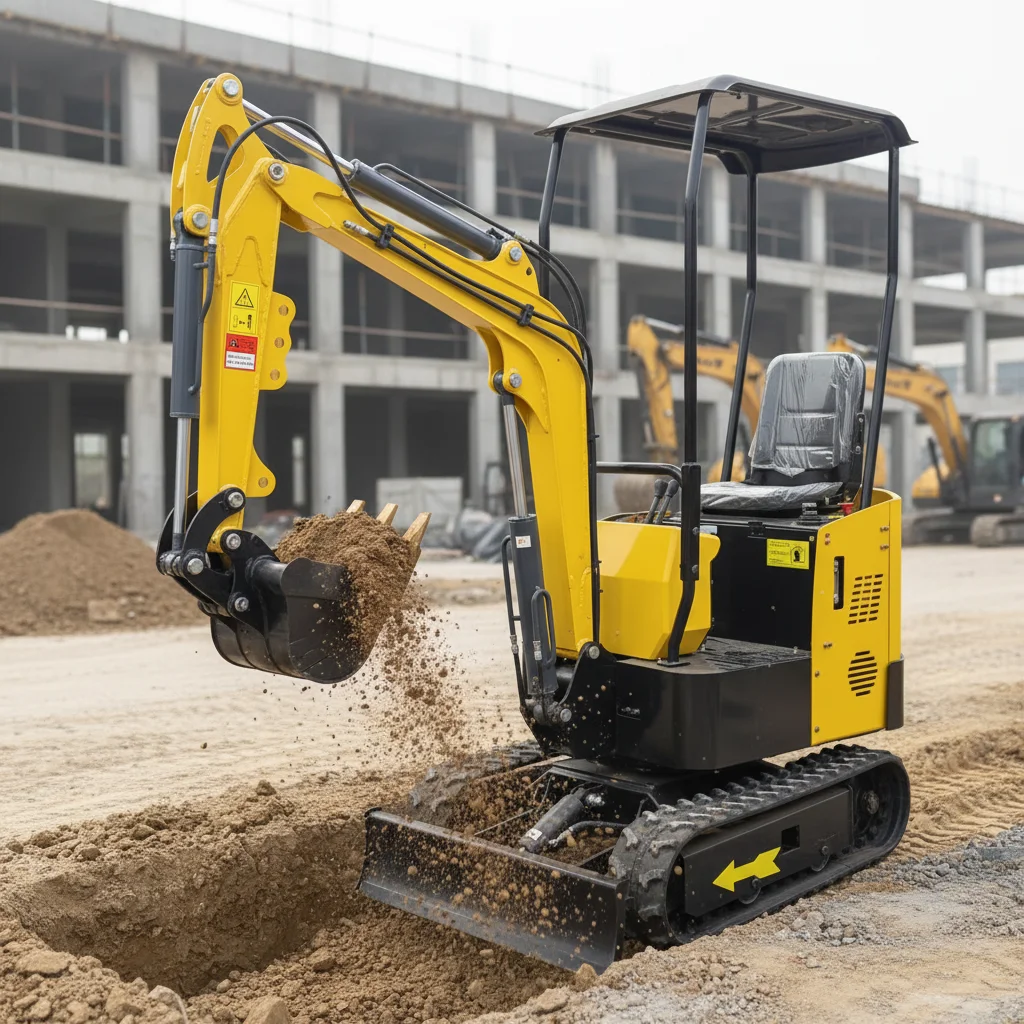 Anpassbarer Kleiner Raupenbagger 1,3 Tonnen Haushalts-Gartenbagger