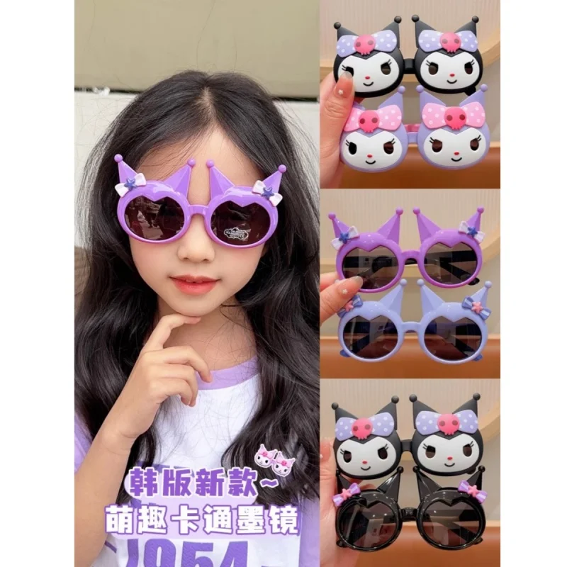 

Детские солнцезащитные очки sanrio kuromi hello kitty маленькая девочка Мультяшные откидные солнцезащитные очки my melody солнцезащитные очки