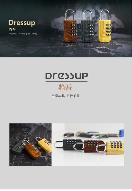 Combination Lock Resettable 4 Digit Padlock with Combination Waterproof and Heavy Duty Combination Padlock Outdoor for School 2