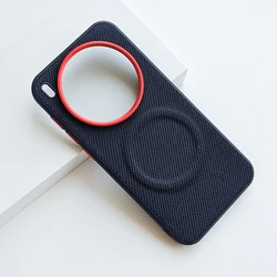 Vivo X300 Ultra Magnetic Luxury Carbon Fiber Pattern Leather Phone Case with Wireless Charging Compatibility for Vivo X300 Ultra (Black)
