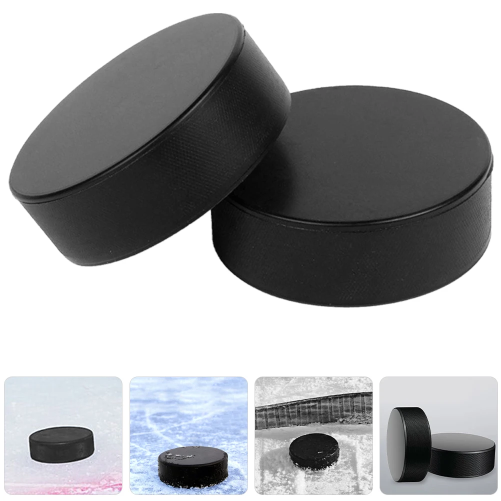 2Pcs Ice Hockey Puck Indoor Hockey Puck Sports Small Hockey Ball Gym Hockey Training Race Puck Ice Hockey Puck Hockey Supply