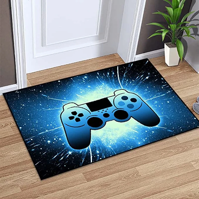 Floor Mat Anime Gamer Controller Kids Play Area Carpet 3D Printing