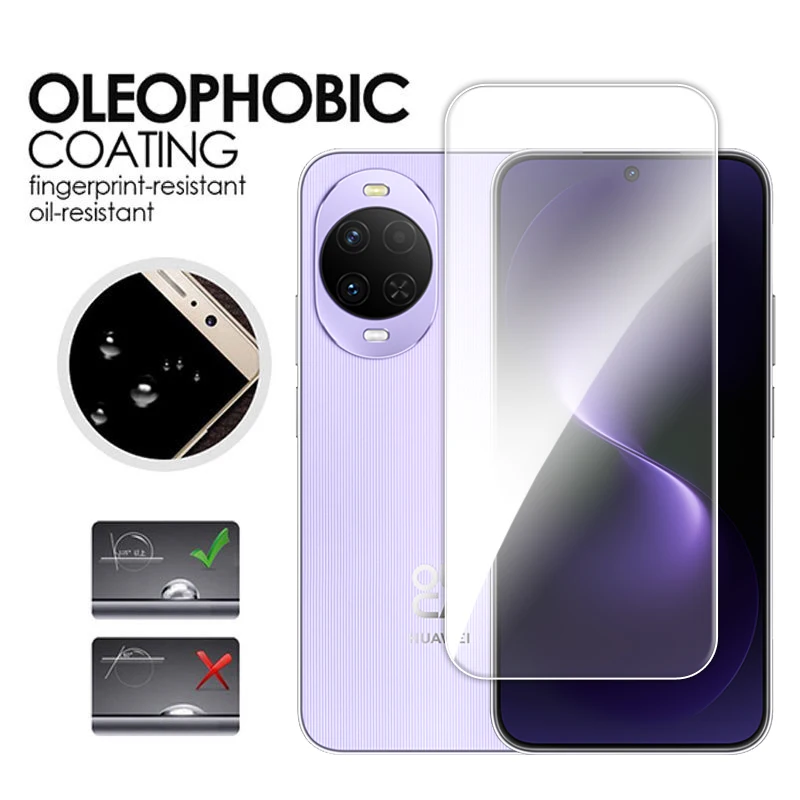 Clear Full Glue Tempered Glass Screen Protector with Lens Film
