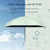 Mini Pocket Umbrella Small Sun Rain Umbrella Vinyl Folding Umbrella UV Ultraviolet Protection Sun Shade Pocket Parasol Capsule 3