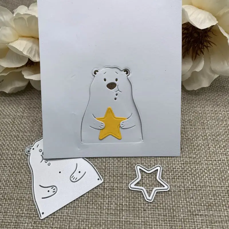 

Bear Hug Cookies Metal Cutting Dies Stencils For DIY Scrapbooking Decorative Handcraft Die Cutting Template Mold