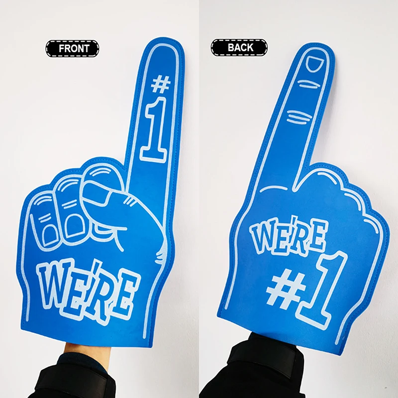 1PC Universal Large Foams Fingers Cheerleading Props Hand Sports Event Cheering Palm Party Props Number 1 Foam Fan Finger